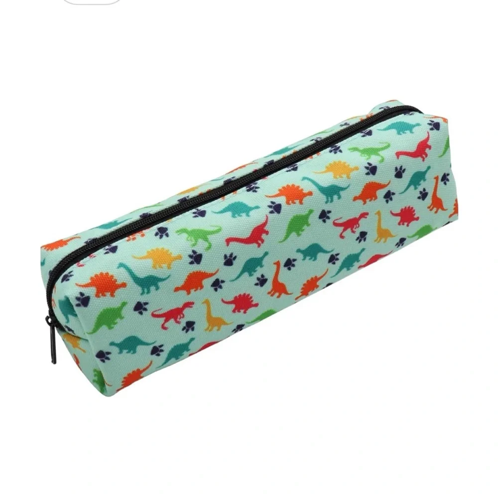 Dinosaur Zipper Pencil/Makeup Case Pouch